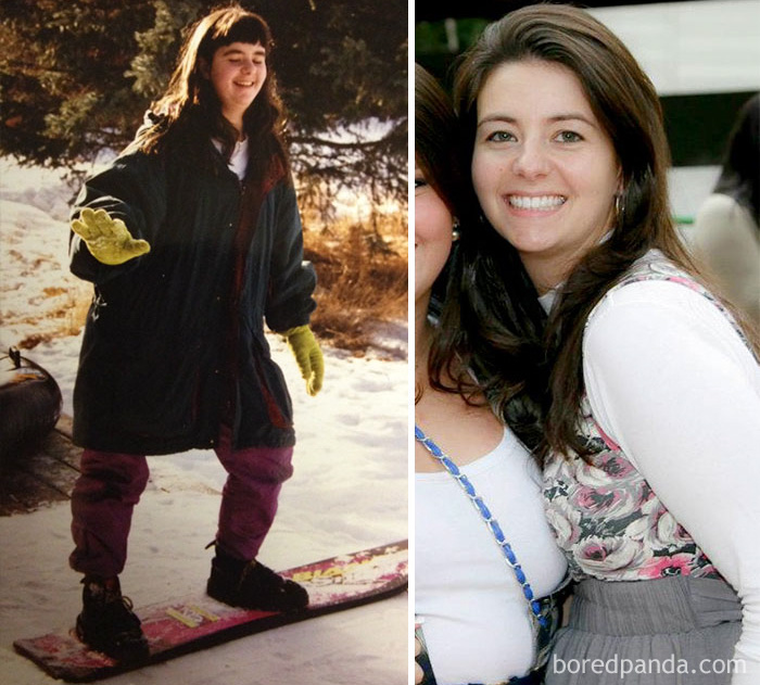 Here's Me At About 14 And Here I Am A Few Months Ago