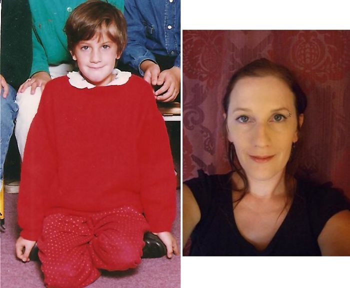10 Years Old And Now. I Had To Be The Funny One For So Many Years. Too Short, Skinny, Ugly, And Thanks To My (now Dead, Dear God) Grandma With The Worst Haircut For A Little Girl. Kids Are Mean To Each Other Anyway.