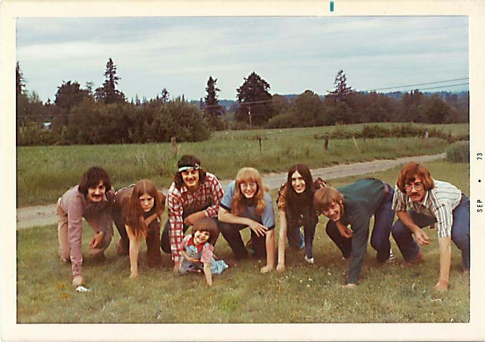 My Siblings And I Playing Flag Football In Our Big Front Yard, Circa 1973, Salem, Oregon