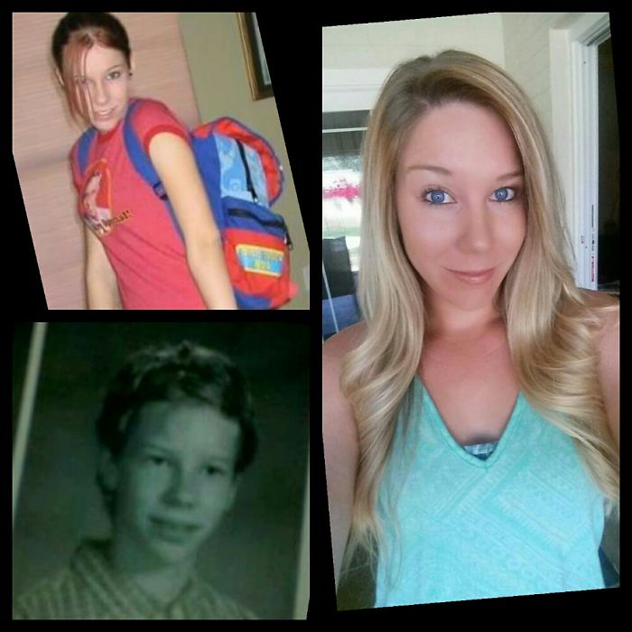 7th Grade On The Bottom Left, Sophmore Year Of High School On The Top Left.. And Now!