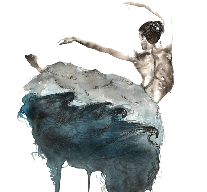 I Paint Watercolor Blendscapes Turning Portraits Into Stories