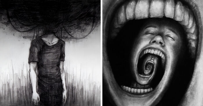 136 Artists Reveal the Dark Reality of Depression Through Drawings ...