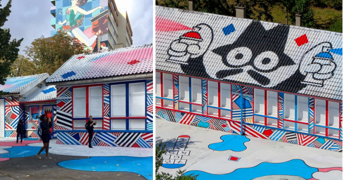 I Spent Over 400 Hours Painting This School In The Center Of Paris