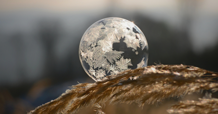 This Is What Happens To A Soap Bubble In Winter