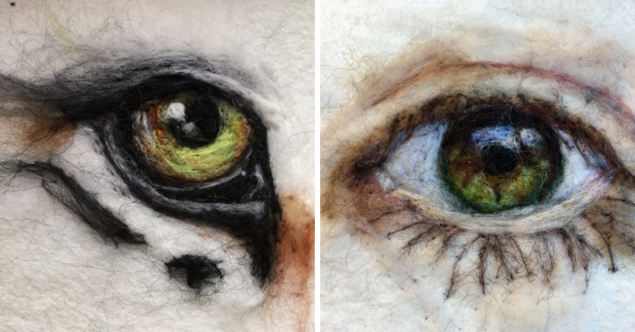 I’m “Painting” 100 Eyes In 100 Days In Wool
