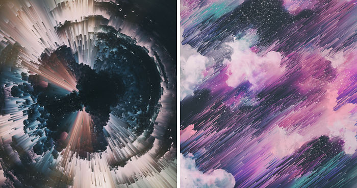 I Create Colorful Abstract Images That Look Like Celestial Dreams
