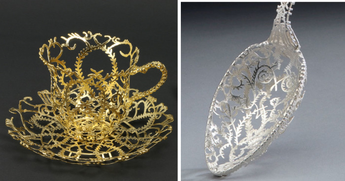 I Transform Everyday Tableware Into Intricate Works Of Art Inspired By Historical Events