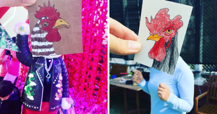 I Drew Roosters For Chinese New Year