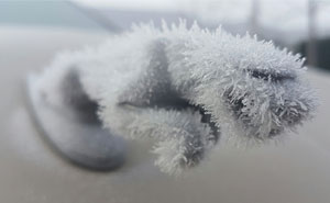 18 Coches que el invierno transformó en arte