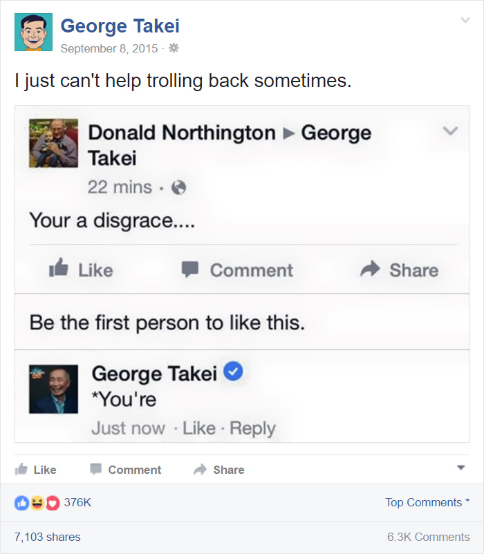 George Takei Comebacks