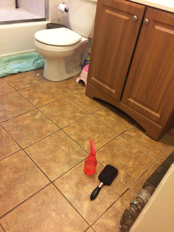 Asked My Niece To Put These In The Bathroom. Guess I Should've Been More Specific