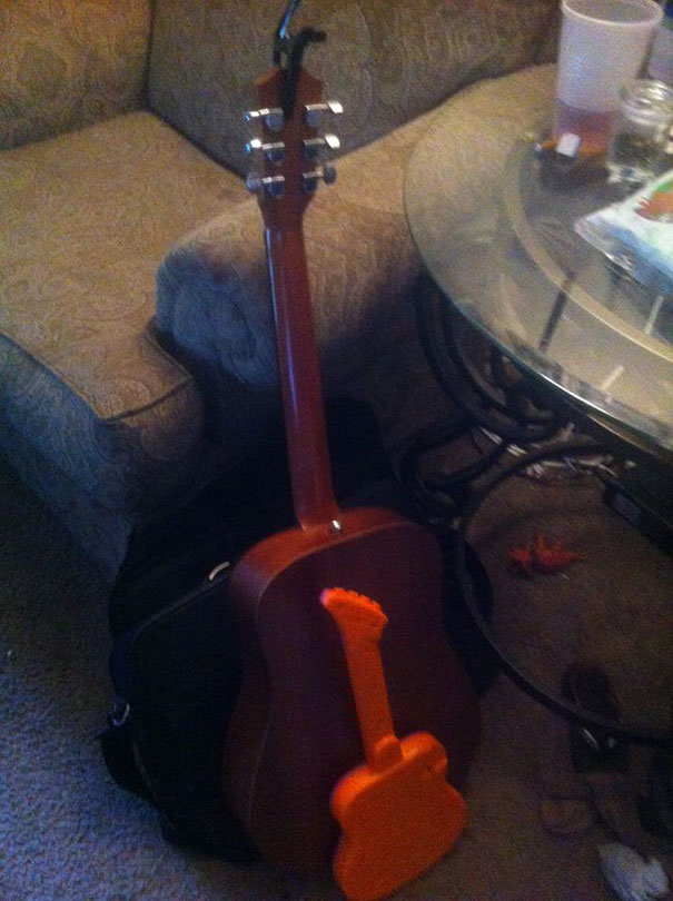 I Asked My Three Year Old Daughter To Put Her Toys Away. This Is Where She Put Her Guitar...