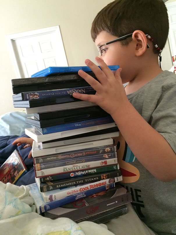 When I Asked My On The Spectrum, Very Literal, 7 Year Old Son To Bring Me The DVD 24. I Thought I Clarified That I Meant The Show...