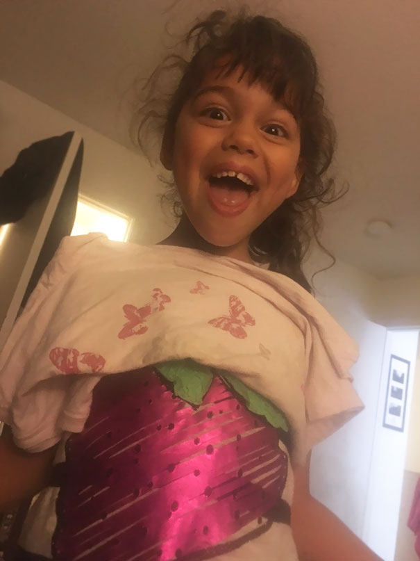 Asked My 5Yo To Get A New Shirt And Put It On. I See I Need To Be Very Specific With This One!