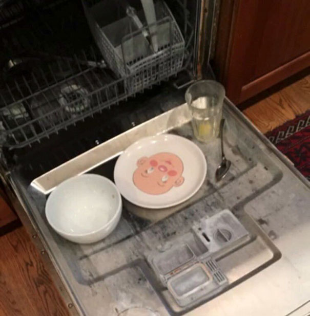 Asked My Son To Put His Dirty Dishes In The Dishwasher - This Is What I Get