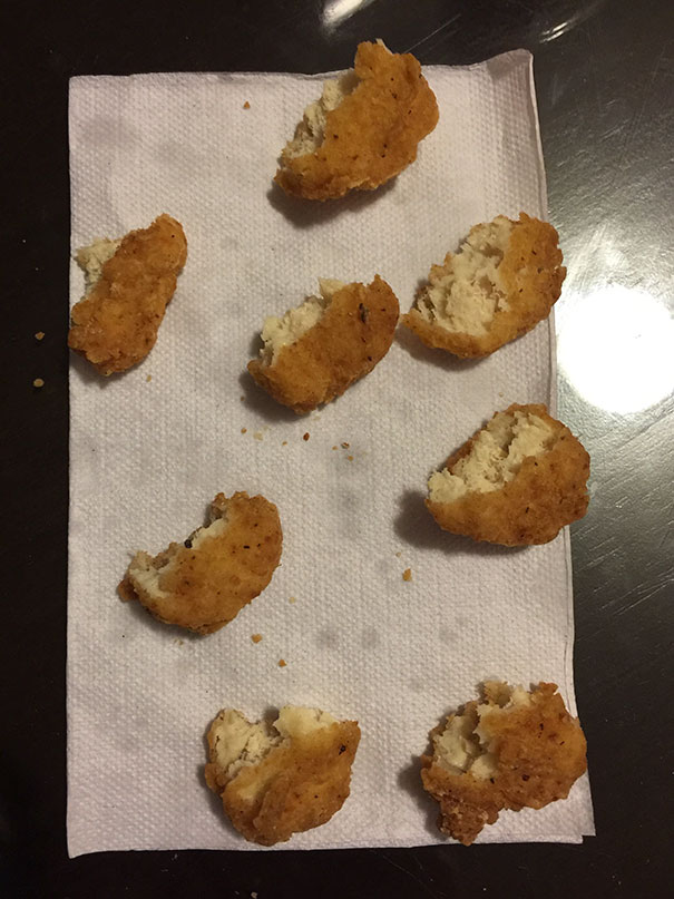 My Little Brother Was Told To Eat Half Of His Nuggets And This Is What He Did