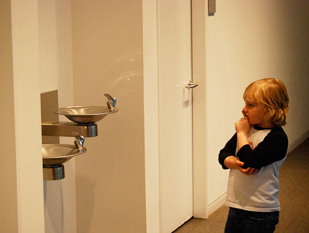 Took My Son To A Modern Art Museum And Told Him That He Needs To Really Think About The Art And What They Are Trying To Say. I Am Not Sure, But I Think I Have A Smartass On My Hands