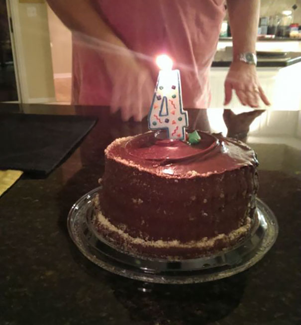 We Didn't Have 19 Candles. My Dad Said The Cake Was "4" My Birthday