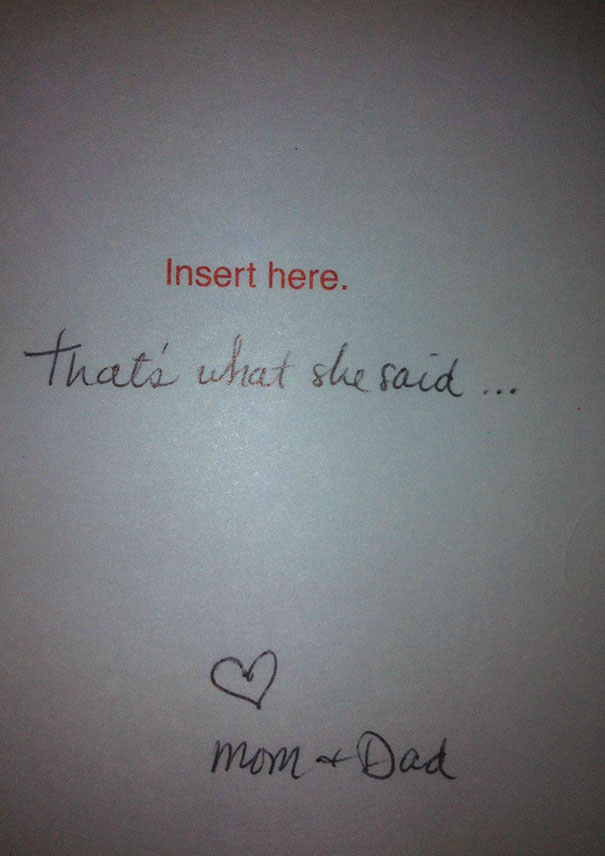 Birthday Card From My Parents