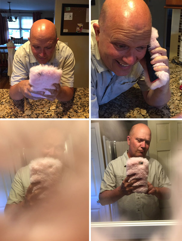 I Bought A Phone Case Online But Didnt Realize It Was For A 6 Plus So I Gave It To My Dad. He Loves It