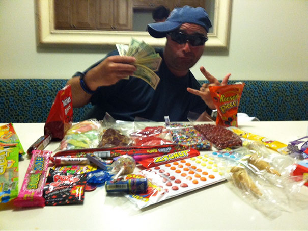 While Vacationing My Dad Discovered An Discount Candy Store. When I Said I Didn't Want Anything He Sent Me This