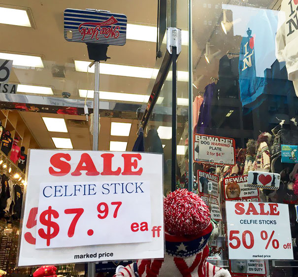 A Cign Of The Celfie Stick