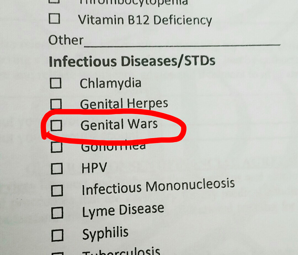 Noticed This Little Typo In The Immediate Care Forms. Apparently I'm The Only One To Point It Out