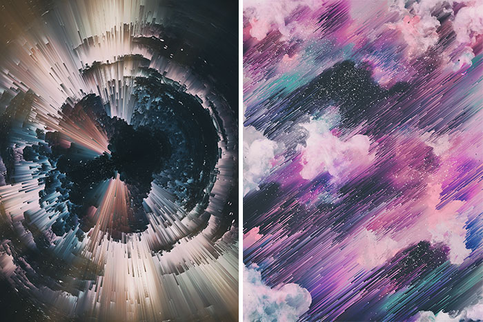 I Create Colorful Abstract Images That Look Like Celestial Dreams