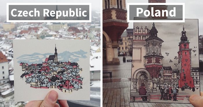 I’m Currently Backpacking Through Europe And Drawing Each City I Pass Through