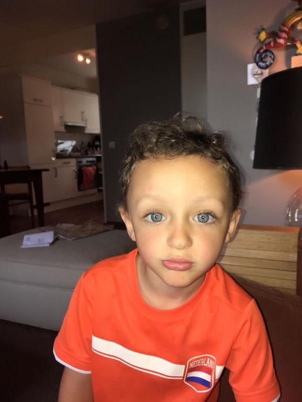 He Was Pulling Silly Faces, So I Asked Him To Be Serious And Take A Nice Photo