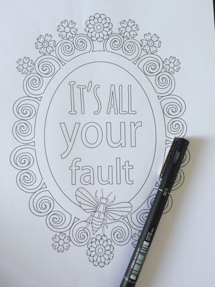 Break Up Stress Relief Coloring Book