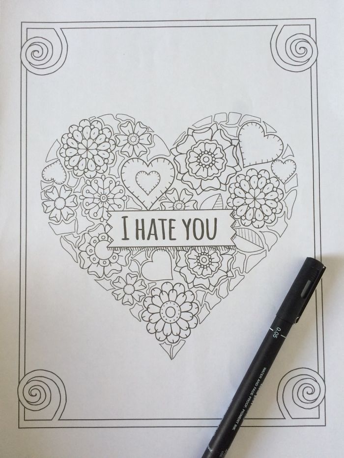 Break Up Stress Relief Coloring Book