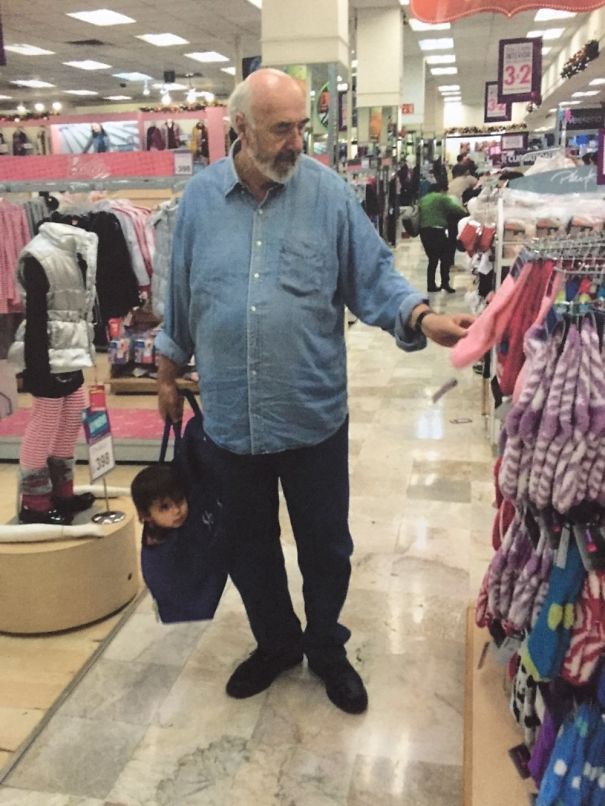 Mi Father Hanging Out With His Granddaughter (my Daughter).