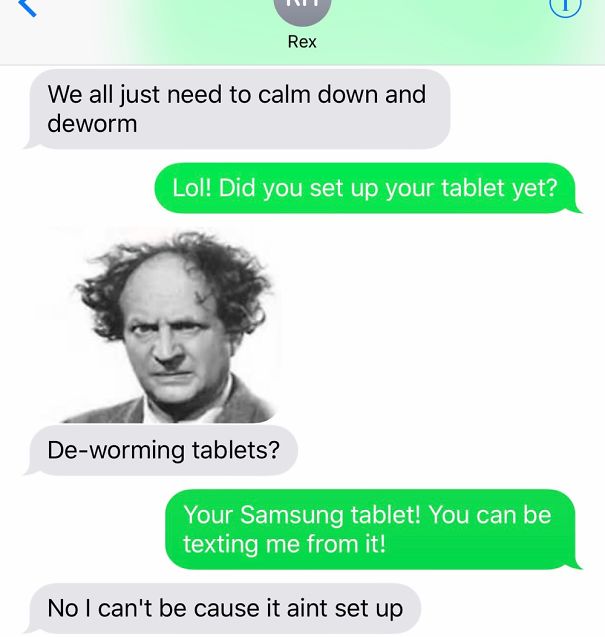 I Got My Dad A Tablet For Christmas But All He Can Think About Is Parasites