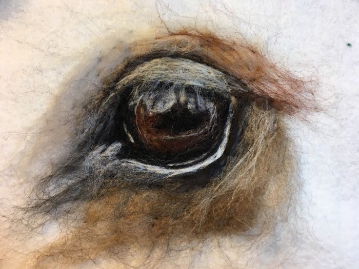 I’m "Painting" 100 Eyes In 100 Days In Wool