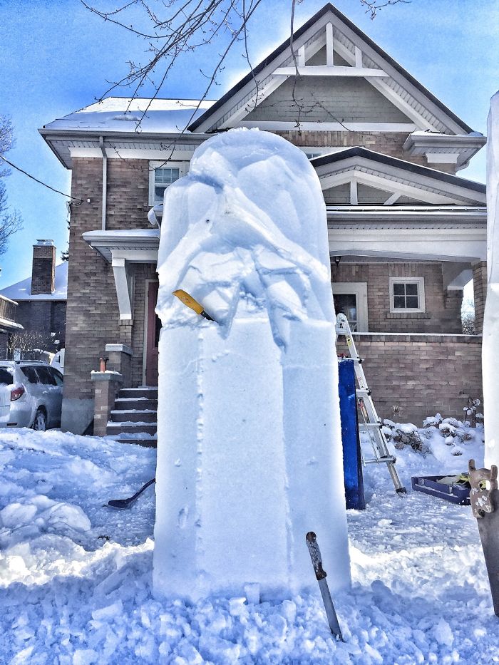 How I Created Timothy, A 7' Snow Sculpture. How I Created Timothy, A 7' Snow Sculpture.