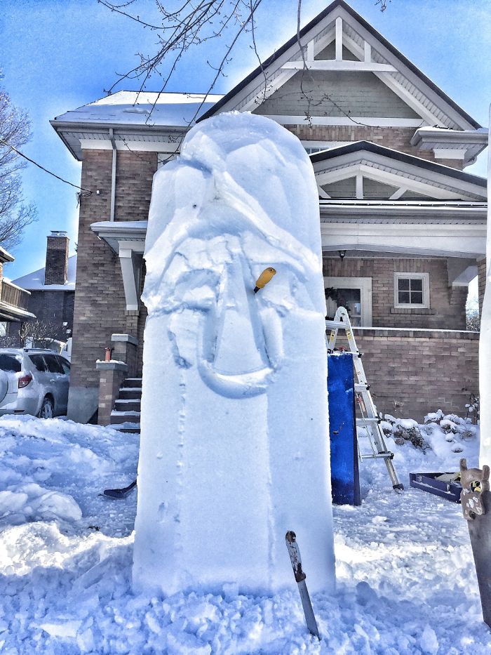 How I Created Timothy, A 7' Snow Sculpture. How I Created Timothy, A 7' Snow Sculpture.