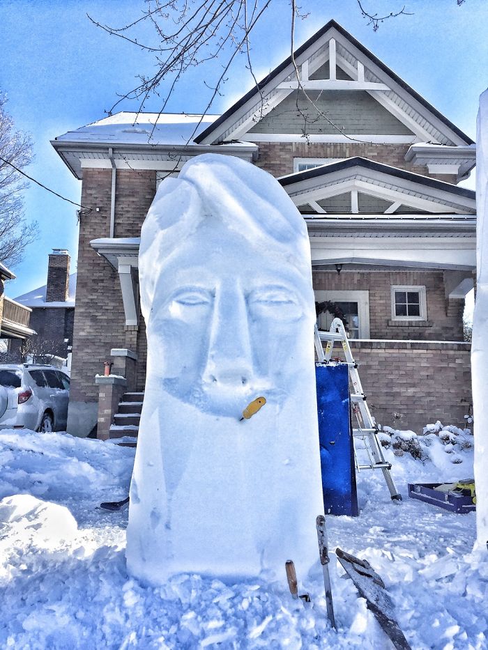 How I Created Timothy, A 7' Snow Sculpture. How I Created Timothy, A 7' Snow Sculpture.