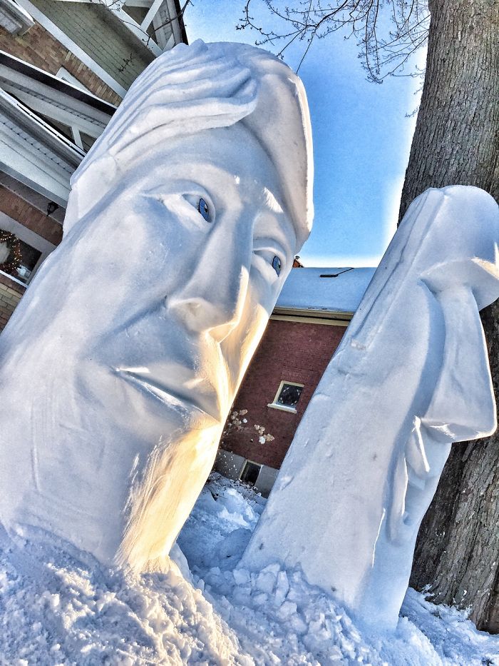 How I Created Timothy, A 7' Snow Sculpture.