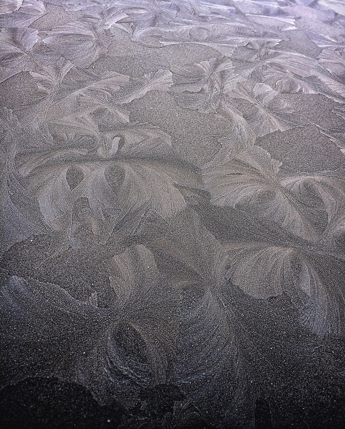 Sculptures Of Ice On Car Roof