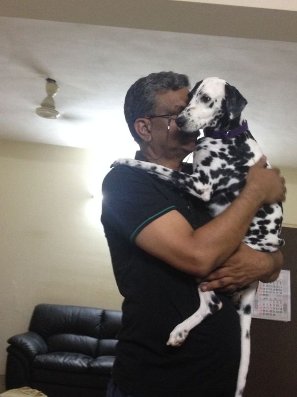 He Wasn't Too Keen On Getting A Dog And Now She's His Baby! (literally)