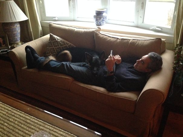 My Dad Refused To Allow Our Dog On The Couch. Then We Saw This.