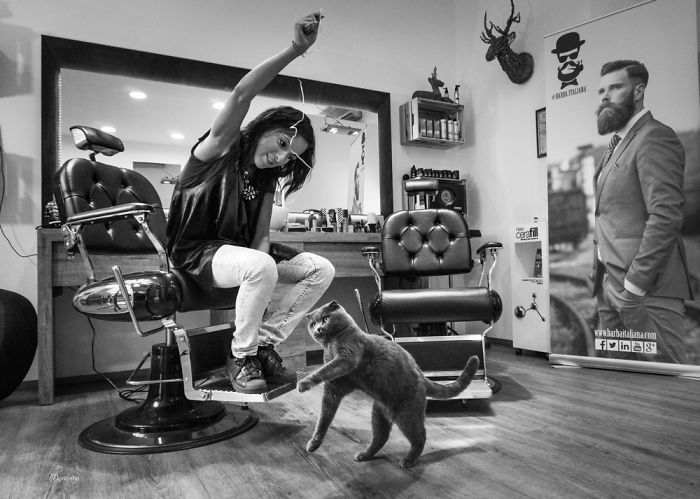 Matisse & Sara At The Barber Shop