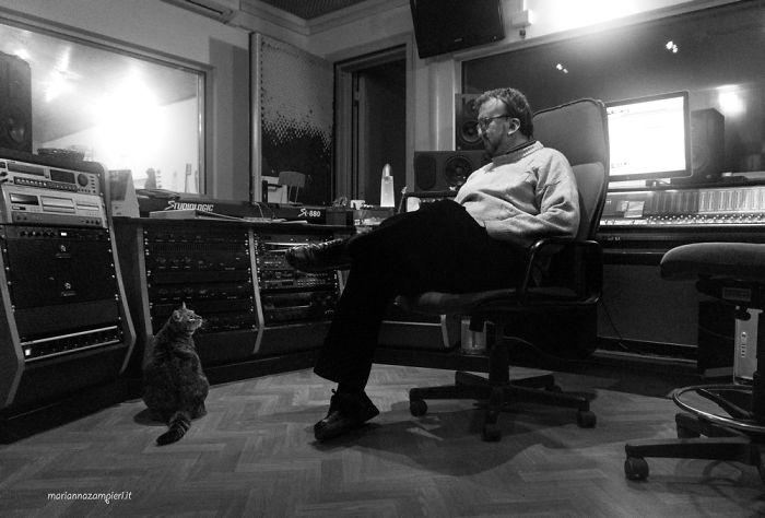 Athena & Mario At The Recording Studio