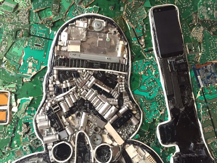 Star Wars Art That I Created Using Broken Down Electronics