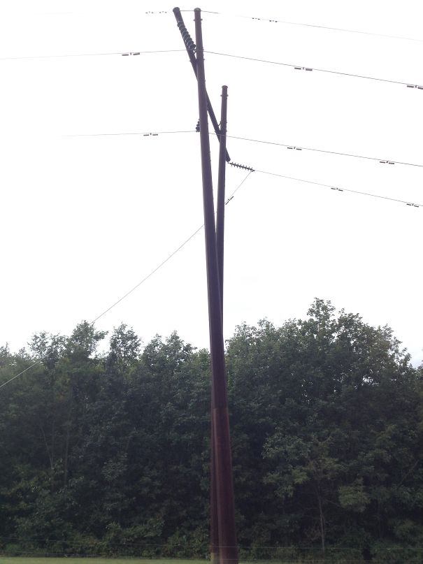 Okay, Yes The Wire Is Broken In One Place, But Look At Those Poles...