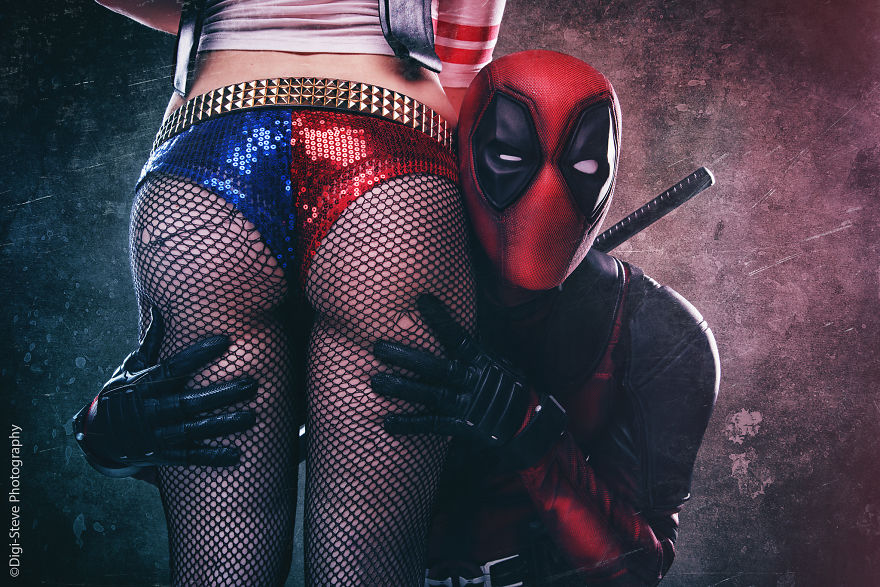 Photographer Recreates Harley Quinn And Deadpool Fan-Art! The Results Are Awesome!