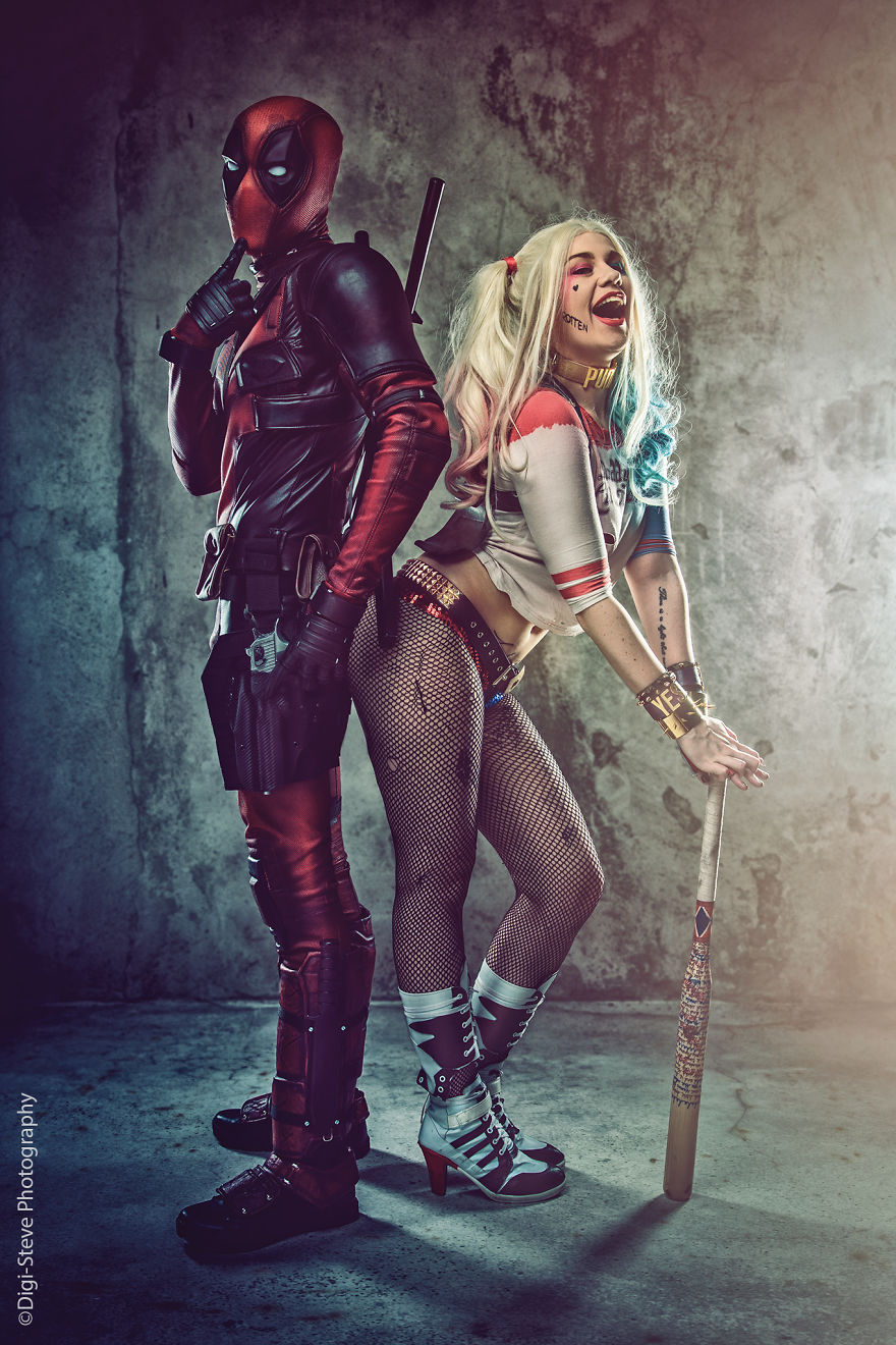 Photographer Recreates Harley Quinn And Deadpool Fan-Art! The Results Are Awesome!
