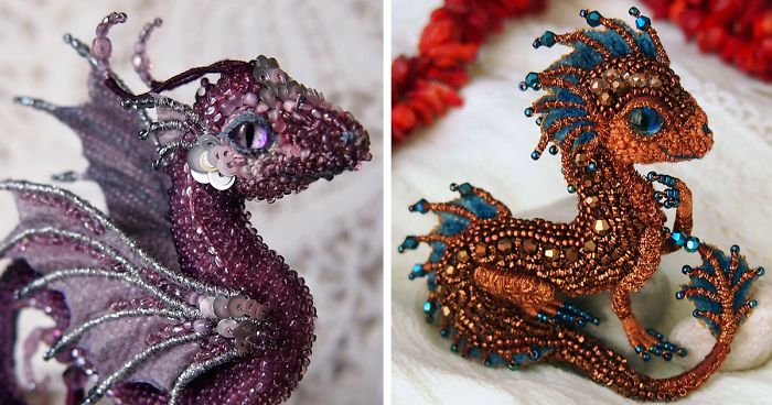 Bead Dragon Brooches By This Russian Artist Will Make You Want To Tame One