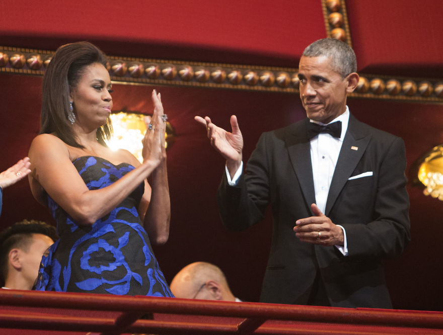 Barack and Michelle at the Kennedy Honors 